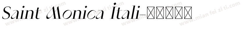 Saint Monica Itali字体转换
